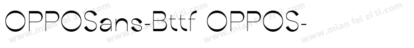 OPPOSans-Bttf OPPOS字体转换